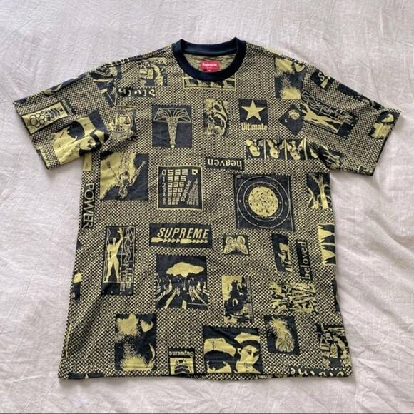 Supreme Heaven Jacquard Short Sleeve Sweater Size M - Picture 4 of 7